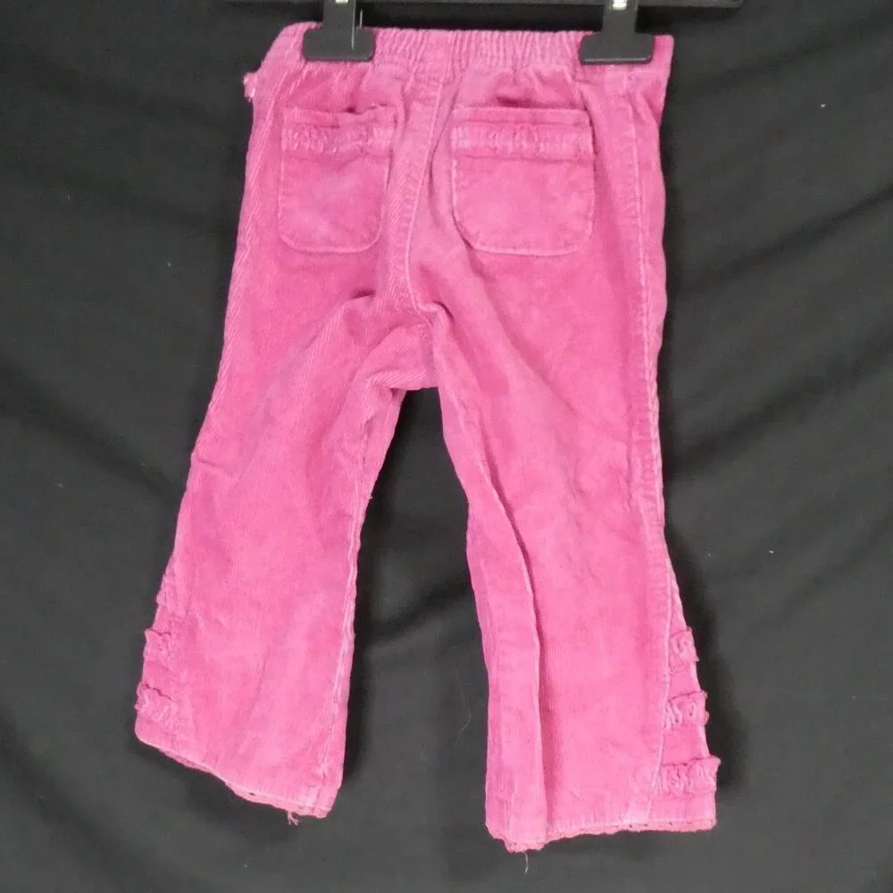 THE CHILDREN'S PLACE - Stretch | 24 months | Pink Corduroy Pants W/ Ruffles - Picture 2 of 16